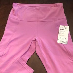 Athleta Stash Pocket Salutation 7/8 Tight Pink NWT
